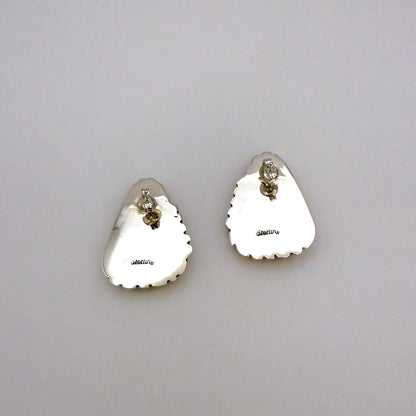 White Buffalo Stud Earrings