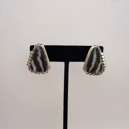 White Buffalo Stud Earrings