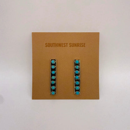 Turquoise Bar Earrings