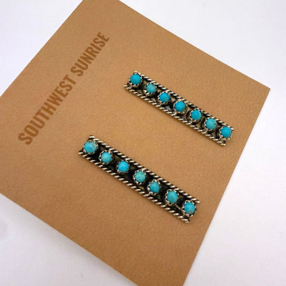 Turquoise Bar Earrings
