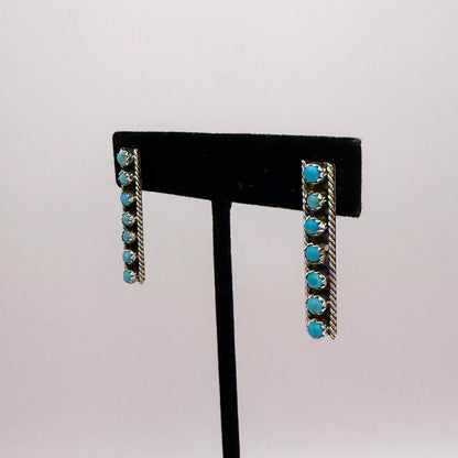 Turquoise Bar Earrings
