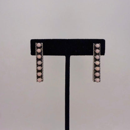Pink Conch Bar Earrings