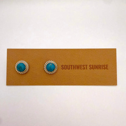 Turquoise Stud Earrings A