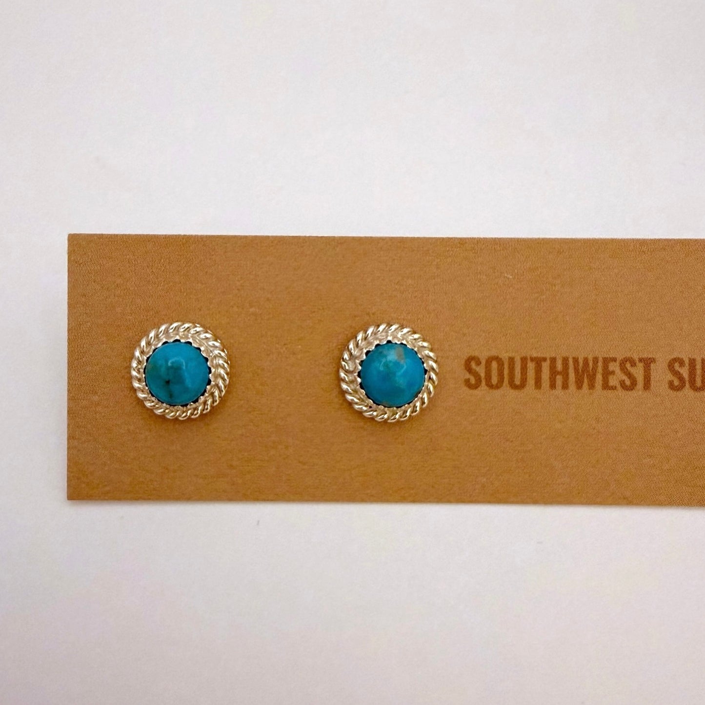 Turquoise Stud Earrings A