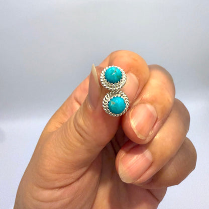 Turquoise Stud Earrings A