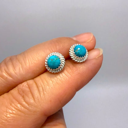 Turquoise Stud Earrings A