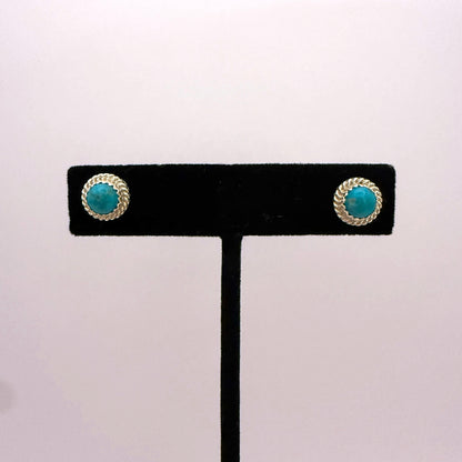 Turquoise Stud Earrings A