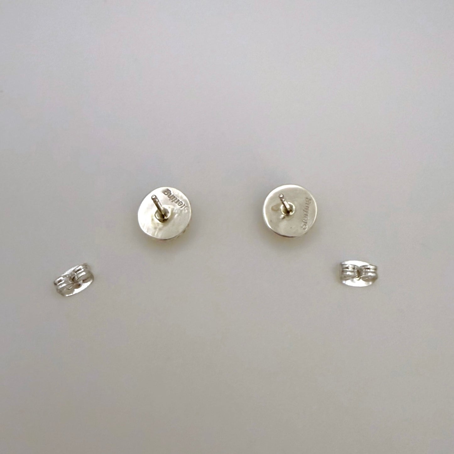Orange Spiny Stud Earrings