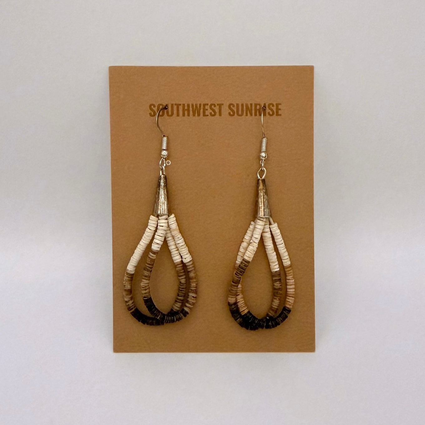 Two Strand Shell Heishi Earrings BB