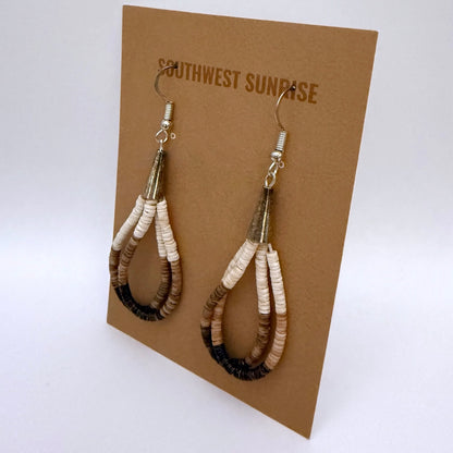 Two Strand Shell Heishi Earrings BB