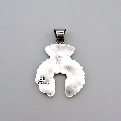 Turquoise Naja Pendant By Zeita Begay A