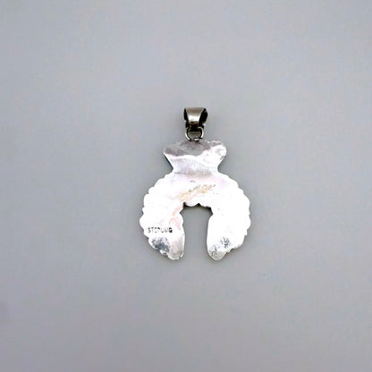 Turquoise Naja Pendant By Zeita Begay B