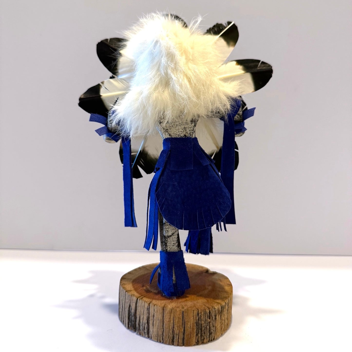 Native American Navajo Sunface Kachina Doll / Blue
