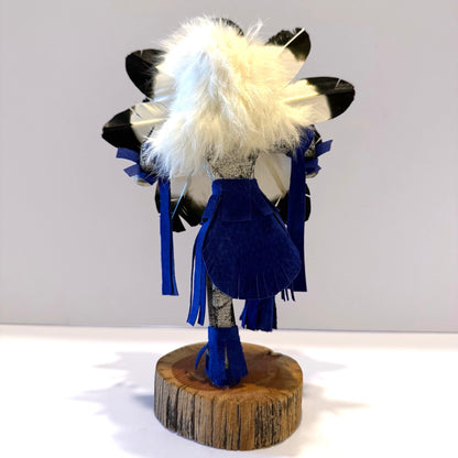 Native American Navajo Sunface Kachina Doll / Blue