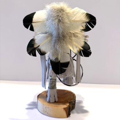 Native American Navajo Hoop Dancer Kachina Doll /White