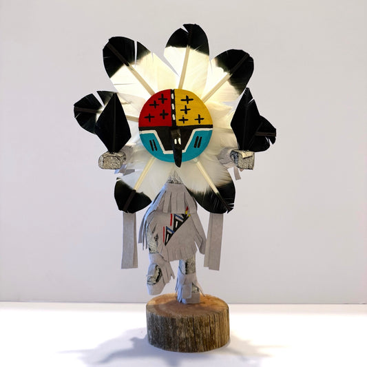 Native American Navajo Chief Kachina Doll / White