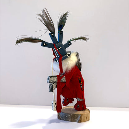 Native American Navajo Kokopelli Kachina Doll / Red