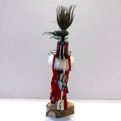 Native American Navajo Kokopelli Kachina Doll / Red