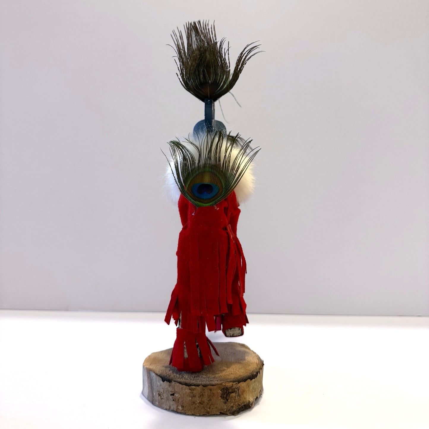 Native American Navajo Kokopelli Kachina Doll / Red