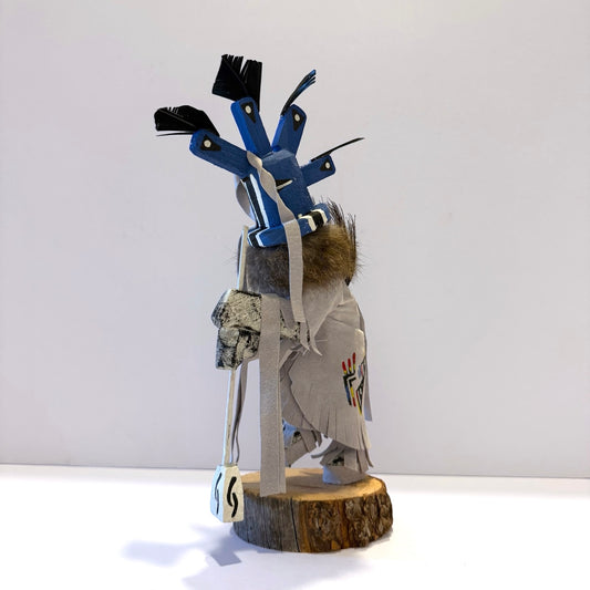 Native American Navajo Kokopelli Kachina Doll / White