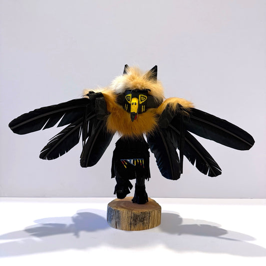 Native American Navajo Raven Kachina Doll / Black1