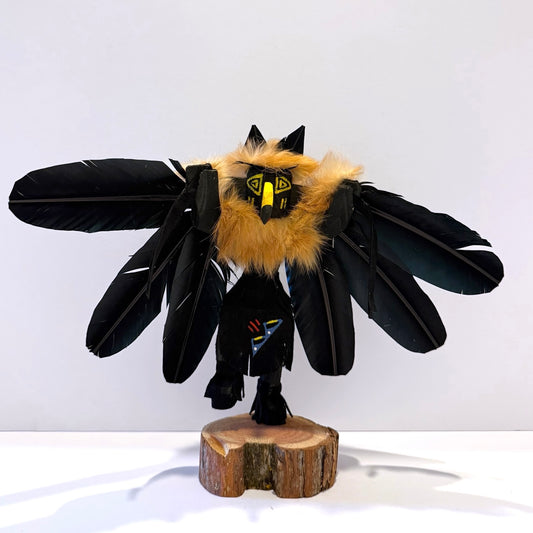Native American Navajo Raven Kachina Doll / Black2