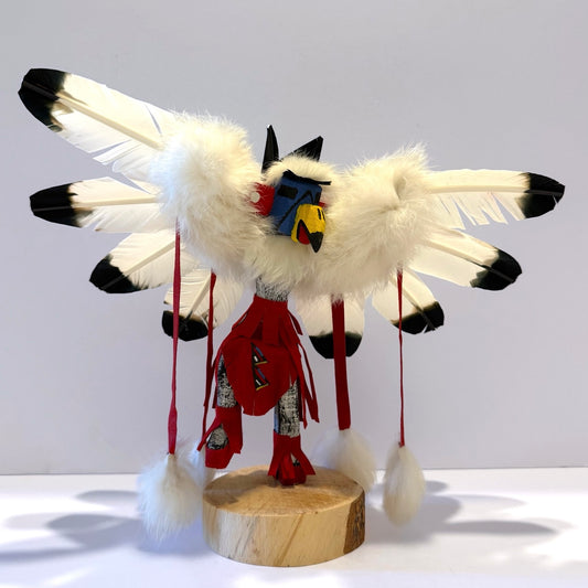 Native American Navajo Eagle Kachina Doll / Red1