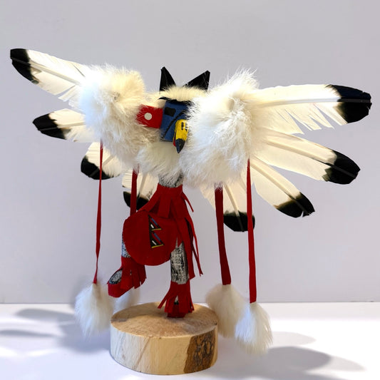 Native American Navajo Eagle Kachina Doll / Red1