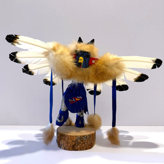 Native American Navajo Eagle Kachina Doll / Blue1
