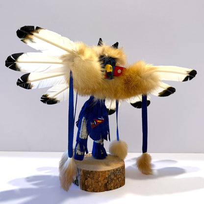Native American Navajo Eagle Kachina Doll / Blue1