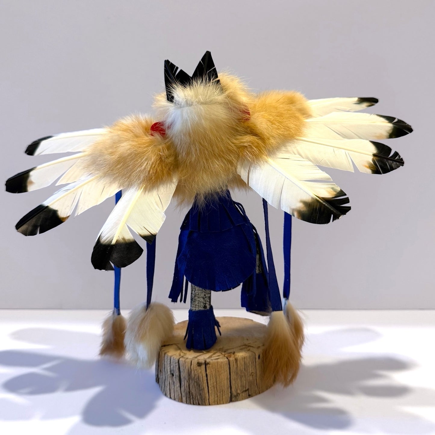 Native American Navajo Eagle Kachina Doll / Blue1