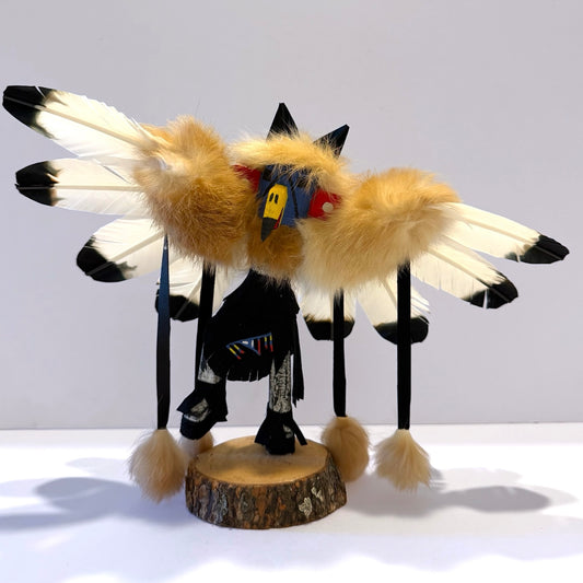 Native American Navajo Eagle Kachina Doll / Black