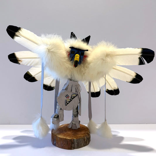 Native American Navajo Eagle Kachina Doll / White