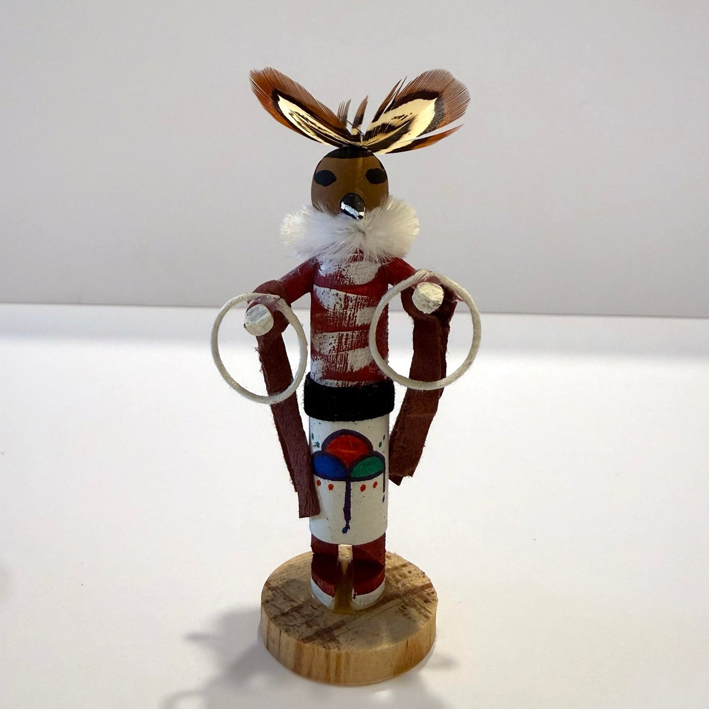 Native American Navajo Tiny Kachina Doll / Hoop Dancer