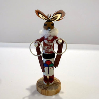 Native American Navajo Tiny Kachina Doll / Hoop Dancer