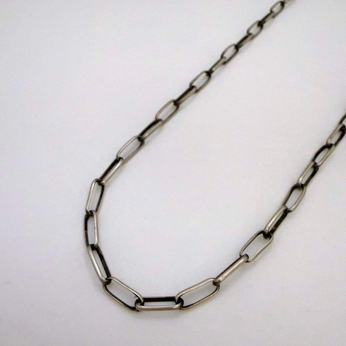Navajo Handmade Sterling Silver Chain 24" - Link 3/8"