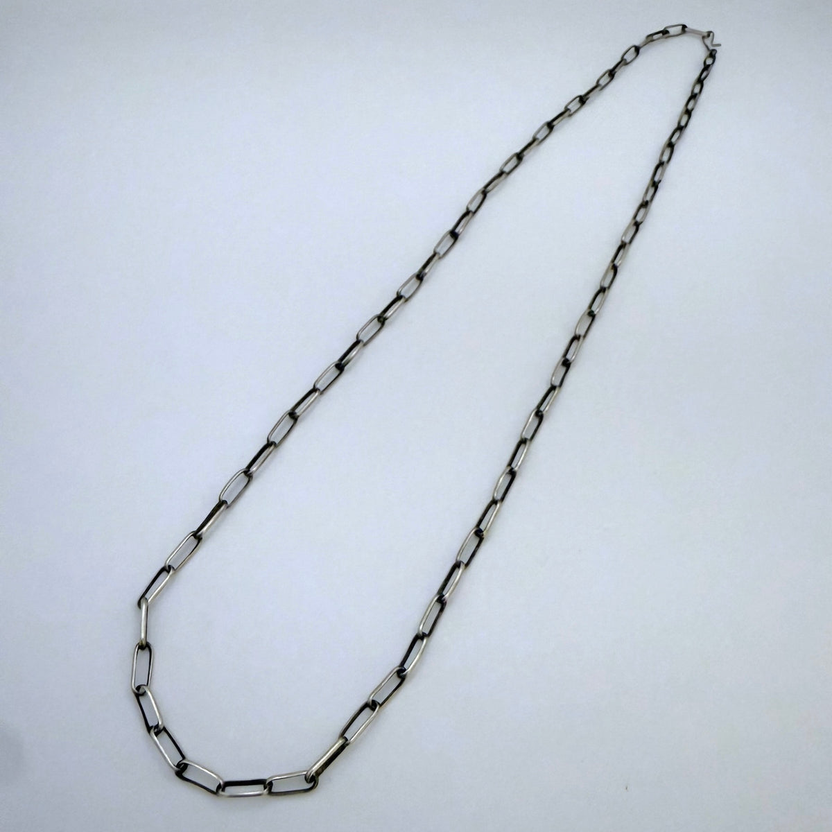 Navajo Handmade Sterling Silver Chain 24" - Link 3/8"