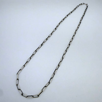 Navajo Handmade Sterling Silver Chain 24" - Link 3/8"