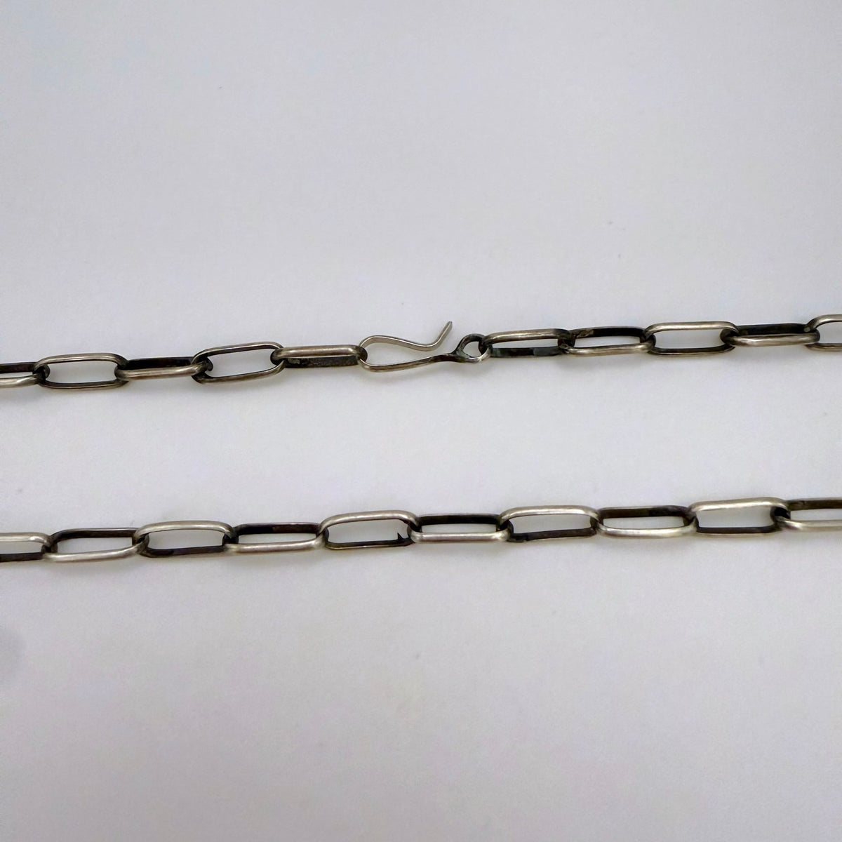 Navajo Handmade Sterling Silver Chain 24" - Link 3/8"