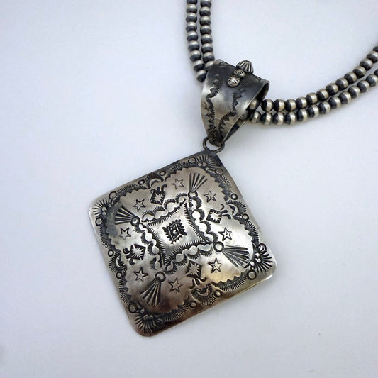 Stamped Pendant By Vincent Platero