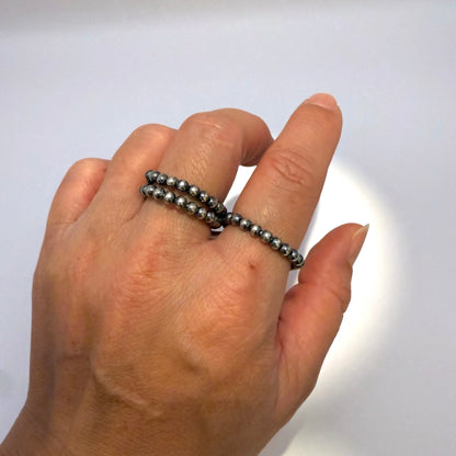 Navajo Pearl Stretch Ring