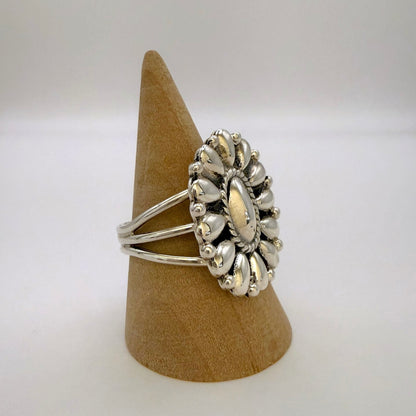 Sterling Silver Cluster Ring Size 11.5