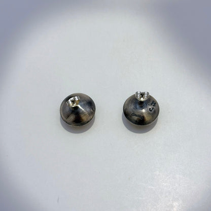 ナバホパール スタッドピアス オキシダイズド１８mm