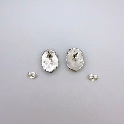 Small Sleeping Beauty Turquoise Cluster Stud Earrings
