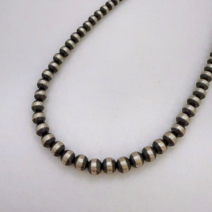 Round Navajo Pearls Necklace 5mm - 18"