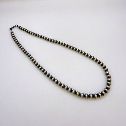Round Navajo Pearls Necklace 5mm - 18"