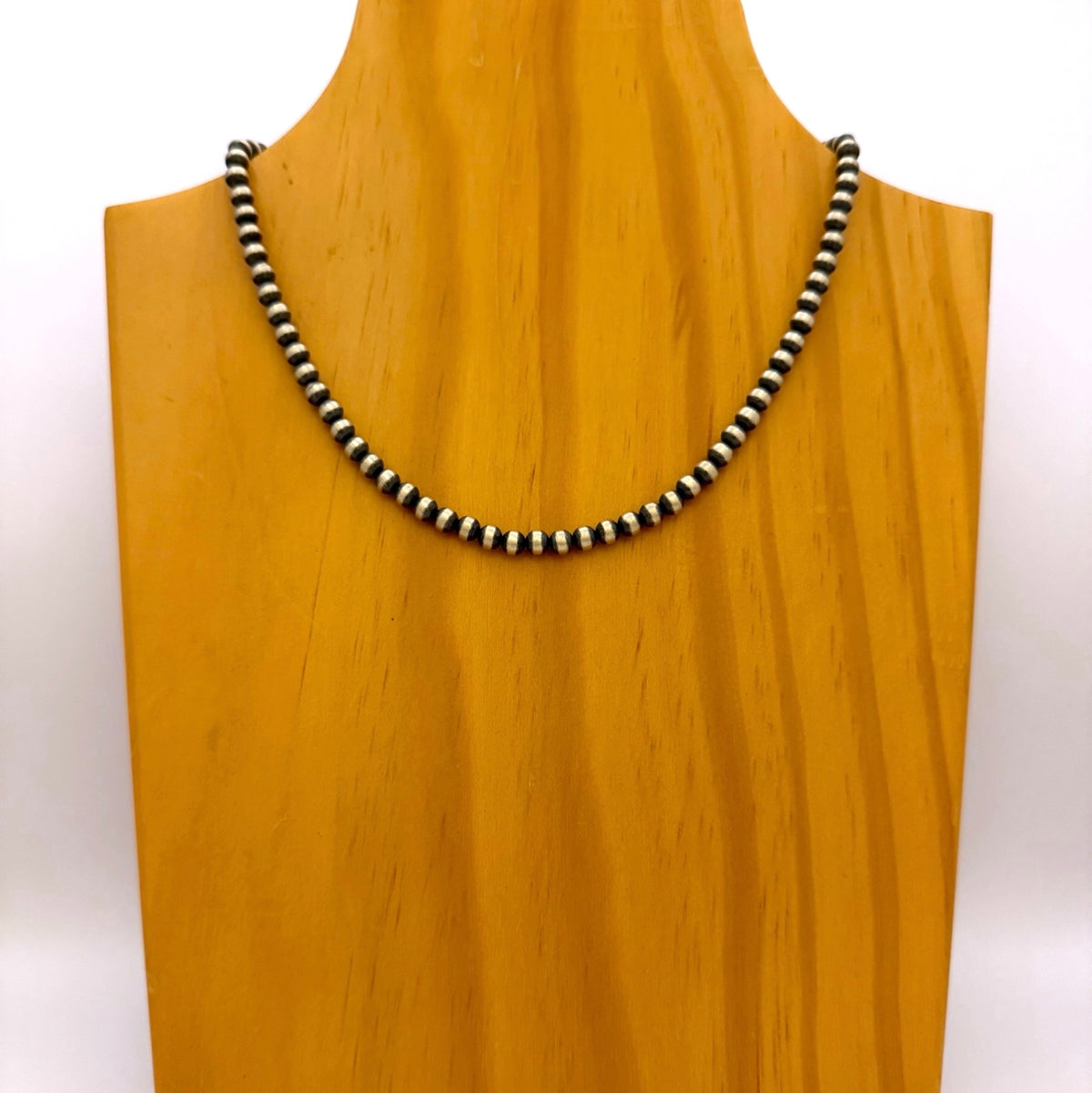 Round Navajo Pearls Necklace 5mm - 16"