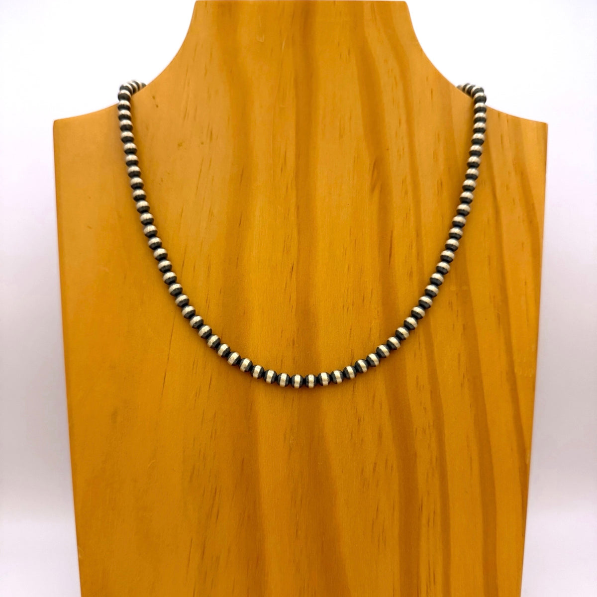 Round Navajo Pearls Necklace 5mm - 18"