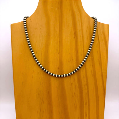 Round Navajo Pearls Necklace 5mm - 18"