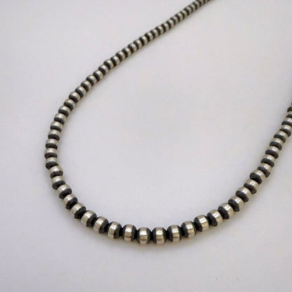 Round Navajo Pearls Necklace 4mm - 24"